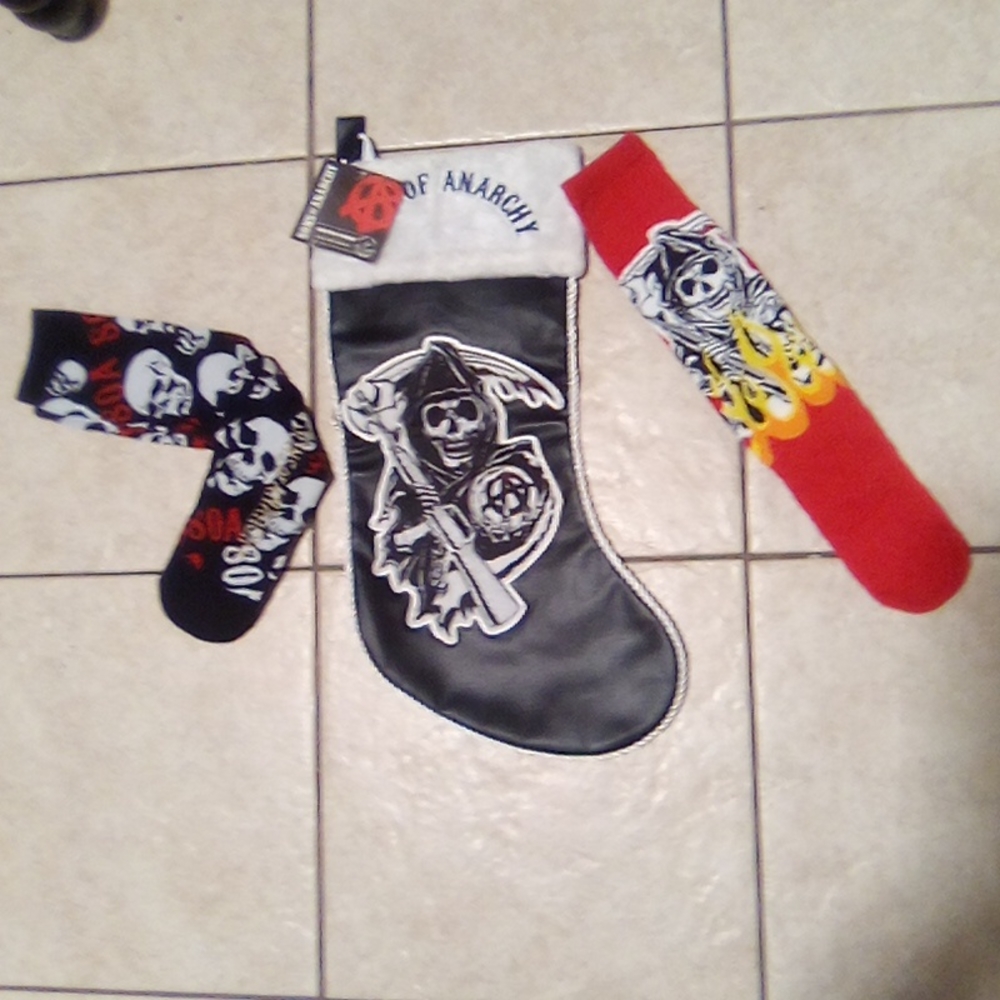 SOA Ltd Edition Kurt Adler Official Christmas Stocking NWT